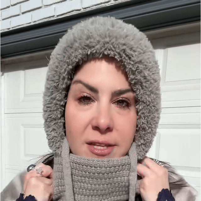 🎄Christmas Sale 50% OFF⛄️Women’s Thermal Knit Hood – Fleece-Lined Winter Hat, Neck Warmer & Face Cover Combo